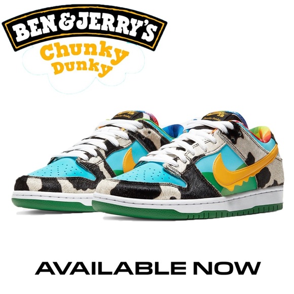 New Nike SB Ben & Jerry’s Chunky Dunky’s Size 9M - Picture 10 of 12